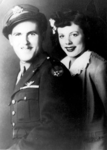 Captain Elliot Ayer and his wife, Marguerite Savage Ayer.  They would have two sons.